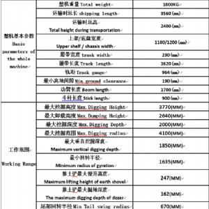 18履带挖掘机